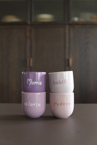 Kaffeebecher Keramik, Ajlovju lila