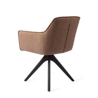 Jesper Home Hofu Esszimmerstuhl mit Eichenholzgestell – moderner Polsterstuhl Grau & Beige