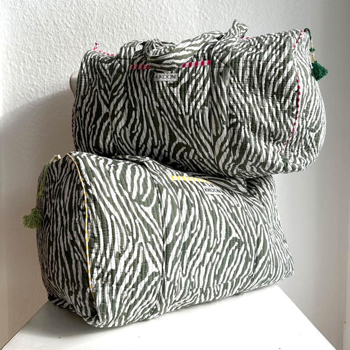 handgemachte Baumwolltasche "DESERT ZEBRA"