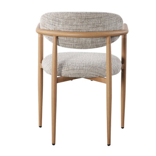 Japandi Esszimmerstuhl mit Armlehne Beige – Sake Chair von Pole to Pole (2er-Set)