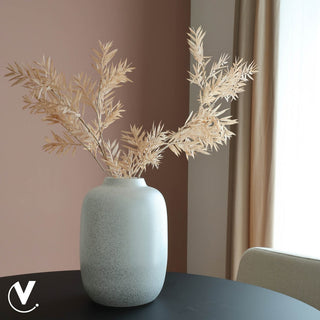 Artic Sparkle Vase Silber – Glitzer Glasvase modern Ø21xH29 cm