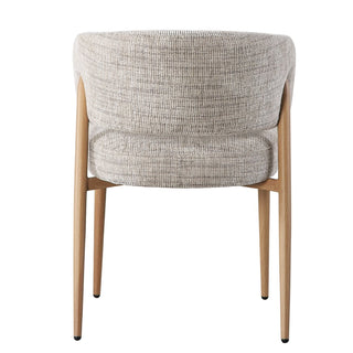 Pole to Pole Fuji Chair Beige – moderner Japandi Esszimmerstuhl mit Armlehne (2er-Set)