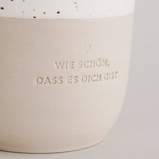 Eulenschnitt Steingut Becher wie schön