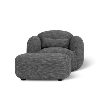 Jesper Home XXL Loungesessel – moderner Design Sessel in Anthrazit, Braun & Purple
