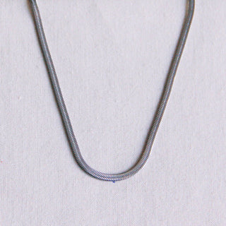 Flache Schlangenkette 3mm - silberfarben