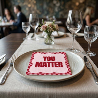 Papierservietten „You Matter“ FSC – 3‑lagig – 33 × 33 cm (20 St.)