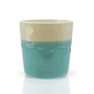 Mea Living Becher „Lieblingsmensch“ aus Steingut – Hellblau – 280 ml – Handgemachte Tasse Geschenkidee