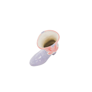 Stiefelvase – Housevitamin- Pink/ Lilac-16,5x10,5x26,5 cm