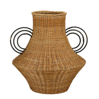 Fabiola Dekoration Vase - H43 x Ø30 cm - Rattan - Braun