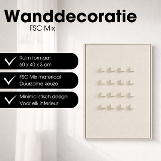 Wanddekoration gebrochenes Weiß