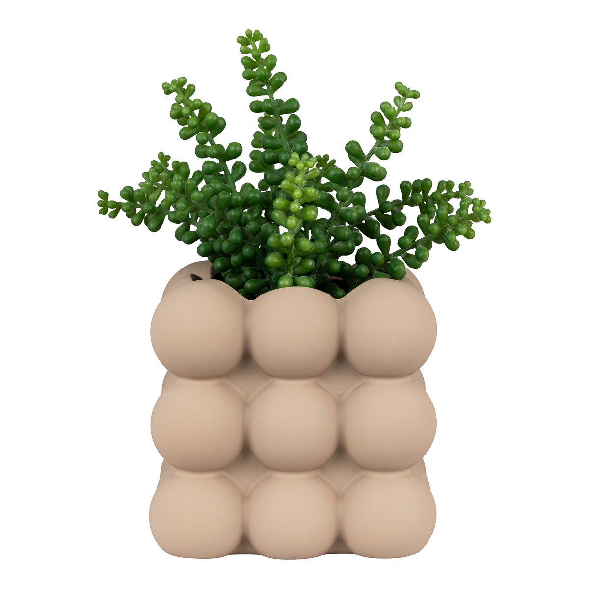 Flowerpot - Flowerpot in ceramic, brown, 13,5x13,5x13 cm