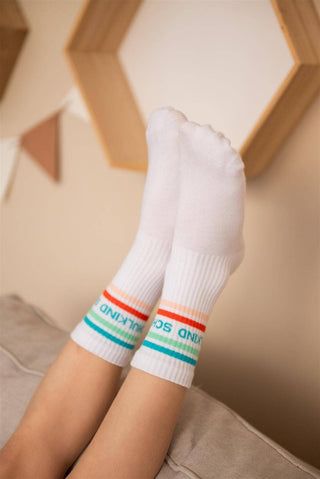 Schulkind Socken – Einschulungs Socken für Kinder & Family Look | Geschenk zur Einschulung ORANGE-MINZE