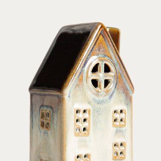 LED-Deko | VILLAGE | hoch, grau | 10 × 7,4 × 14,6 cm