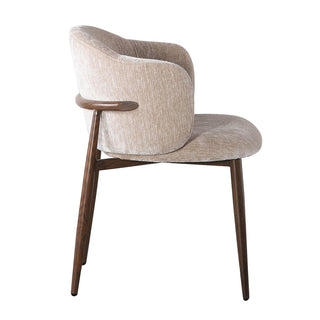 Pole to Pole Osaka Chair Beige – Japandi Esszimmersessel mit Armlehnen (2er-Set)