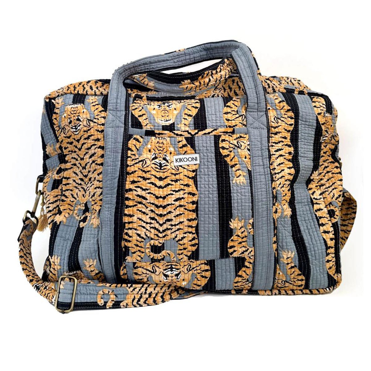 Grosse Reisetasche "Poppy Tiger black"