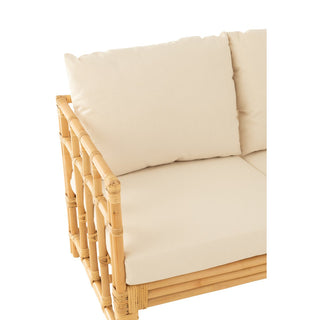 J-Line Rattan Lounge Sitz Braun – Stilvolles Design-Sitzmöbel aus Rattan für modernes Wohnen