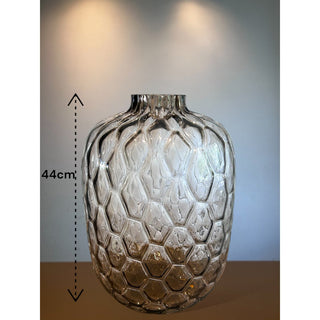 Wabenvase durchsichtig