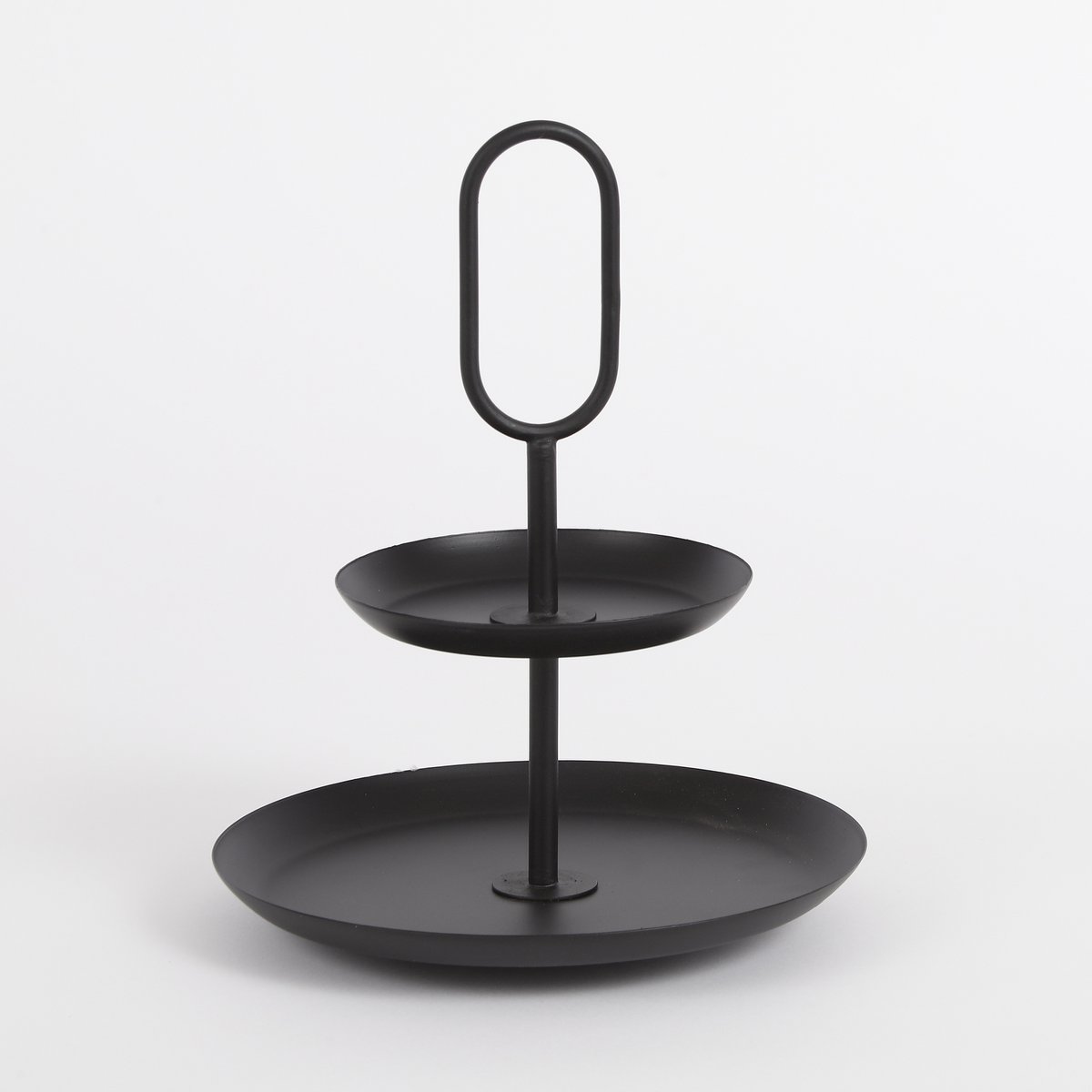 Rama Etagère 2-Tier - H36 x Ø28 cm - Metal - Black