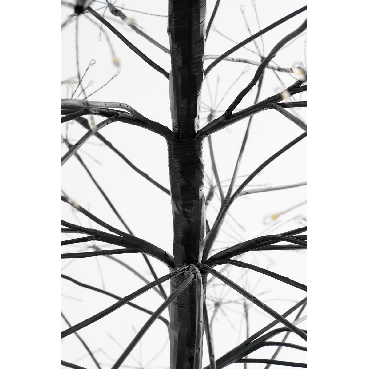 Lichterbaum für den Außenbereich – H210 x Ø100 cm – Metall – Schwarz