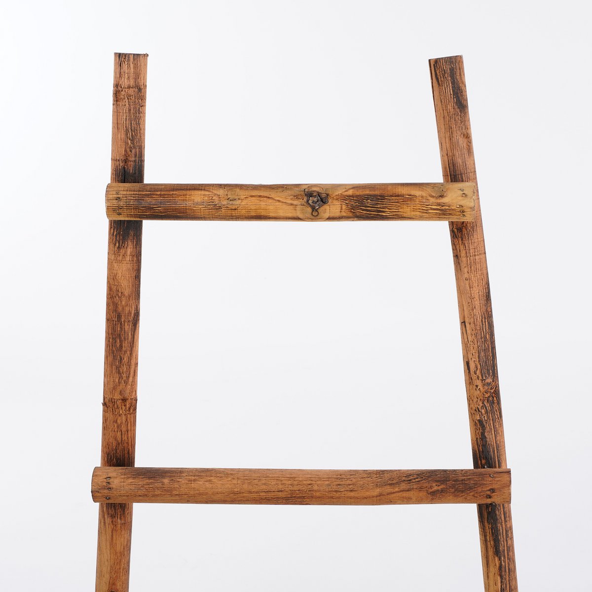 Ladderrek - L29 x B49 x H119 cm - Populierenhout - Bruin