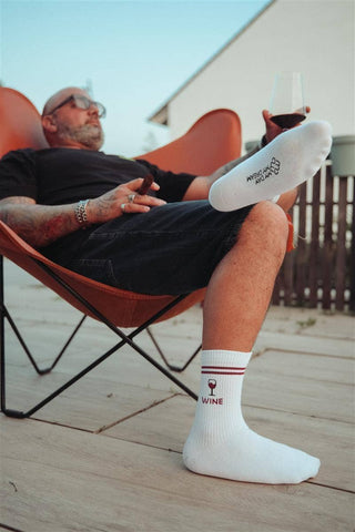 Getränke-Socken One Size – stylische Einheitsgröße Socken Wein