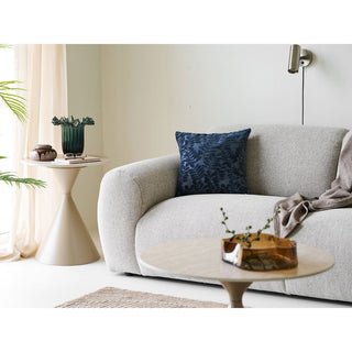 Kissen Yona Blau 45x45 cm – modernes Dekokissen für Sofa & Wohnzimmer – stilvolle Wohnaccessoires