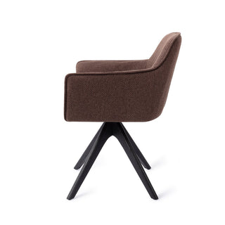 Jesper Home Hofu Esszimmerstuhl mit Eichenholzgestell – moderner Polsterstuhl Grau & Beige