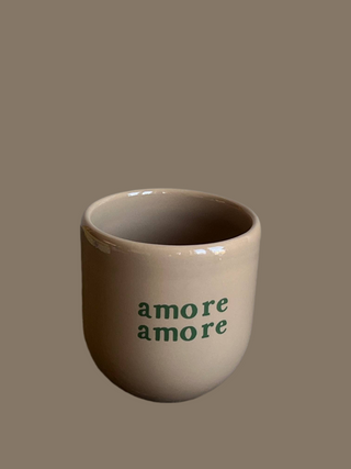 Kaffeebecher Keramik Amore Amore beige