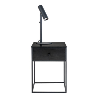 Vita Beistelltisch – schwarz, Stahl, 40 x 40 x 55 cm