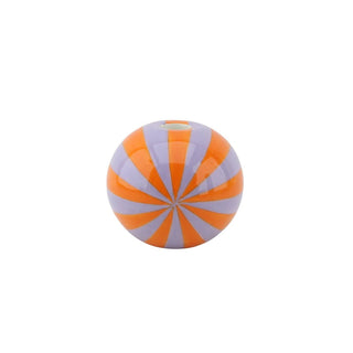 Candy Swirl Kerzenhalter – Bunter Kerzenhalter im Süßigkeiten-Design | Housevitamin - Orange/Lila - 7x7x7cm