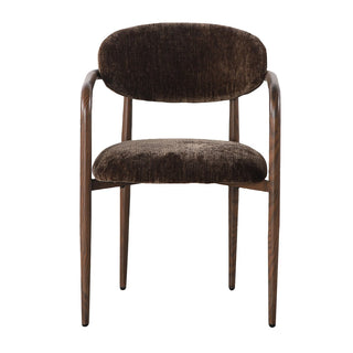 Pole to Pole Sake Chair Braun – Japandi Esszimmerstuhl mit Armlehne (2er-Set)