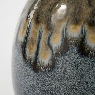 Mica Decorations – Helma Vase aus Keramik in Blau (H 38 x Ø 21,5 cm)