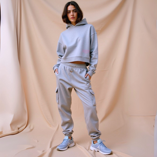 Cropped Oversized Hoodie im Boxy Fit – Statement Sweatshirt aus Bio-Baumwolle | GOOD GIRL BAD HABITS