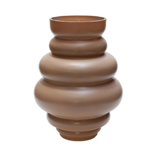 Glasvase Maputo Matt Sand – Beige Vase aus mundgeblasenem Glas | Vase The World