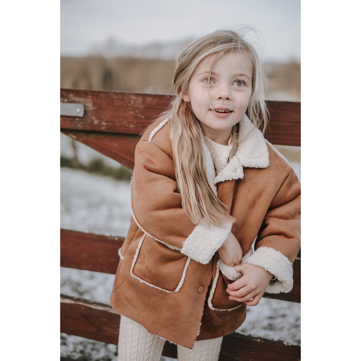 Annie & Charles® children's lambskin jacket