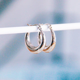 Edelstahl -Reifen 19mm „breit“ - Silber