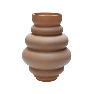Glasvase Maputo Matt Sand – Beige Vase aus mundgeblasenem Glas | Vase The World