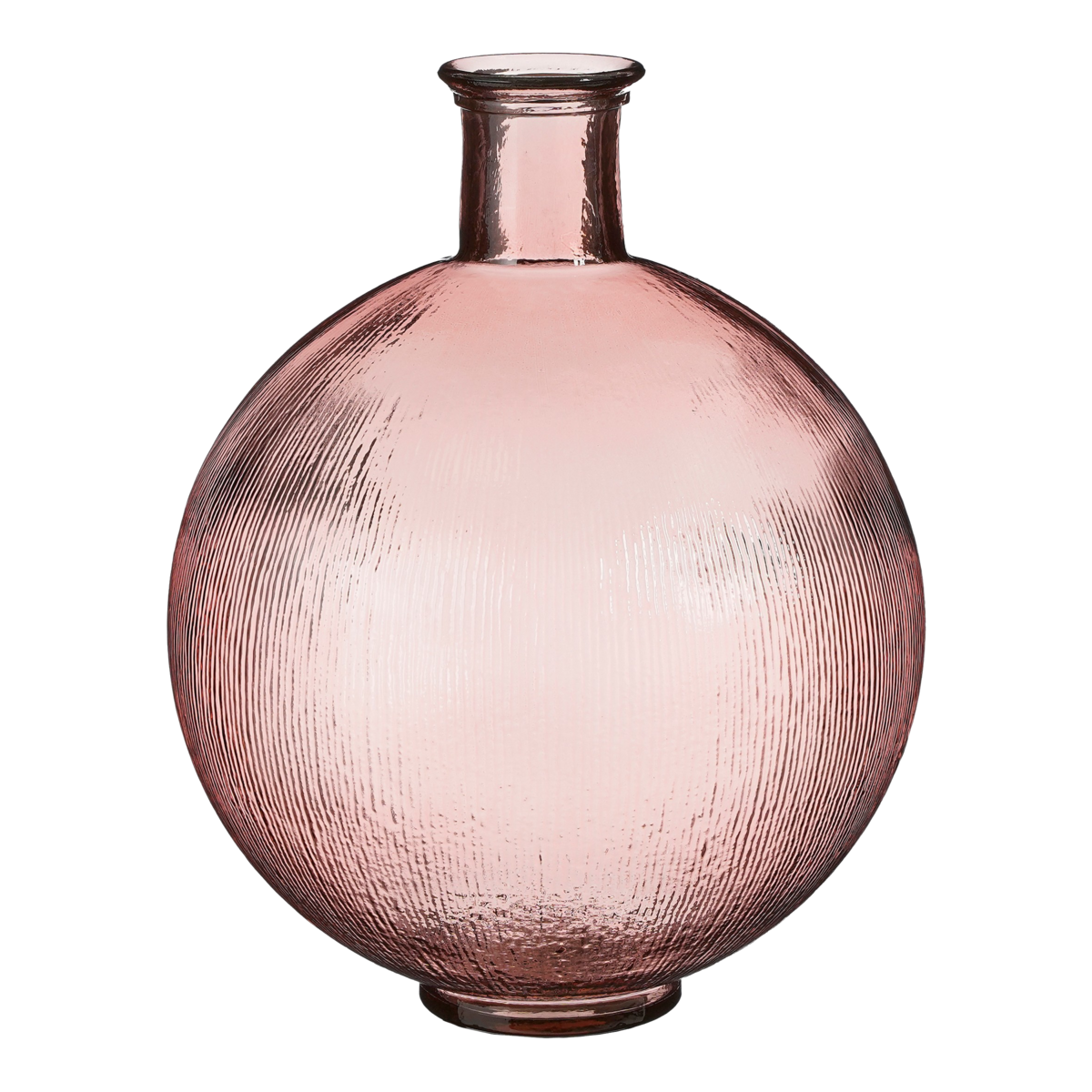 Firenza Bottle Vase - H42 x Ø34 cm - Recycled Glass - Light Pink