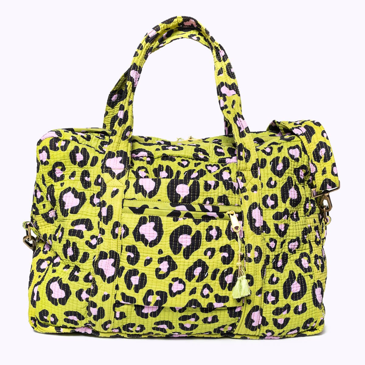 Grosse Reisetasche "Oh Leo Cosmic green"