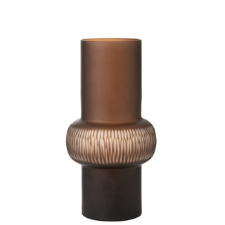 Hohe Glasvase Braun 41 cm – Elegante Blumenvase von J-Line – MÄDCHENZIMMER