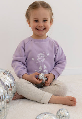 Mini Sweatshirt “Midnight Dancer” flieder