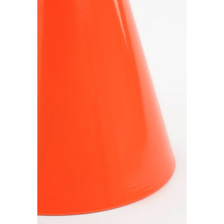 Stylischer Beistelltisch Orange Metall
