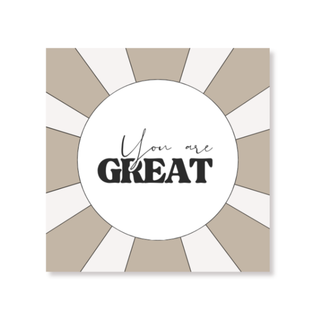 Papierservietten „Du bist großartig“ FSC – 3‑lagig – 33 × 33 cm (20 St.)