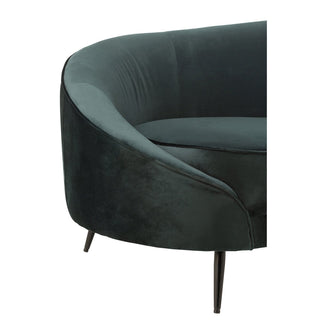 J-Line Sofa Elisabeth Grün – Elegantes Design-Sofa aus Textil & Metall für modernes Wohnen