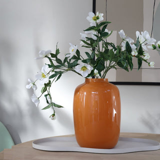 Vase Glas - Arktisches Dunkelorange