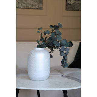 Artic Sparkle Vase Silber – Glitzer Glasvase modern Ø21xH29 cm