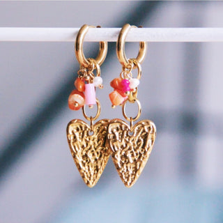 Bazou Statement Creolen Gold 6 cm – Große Strass Edelstahl Ohrringe für Damen