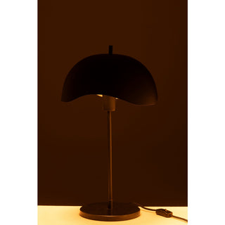 Nachtlampe aus Metall in Schwarz – Mystische Design-Tischlampe von J-Line (56 cm)