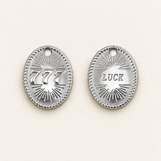 Engelszahlen-Charm 777 – Luck | Gold & Silber