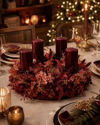 DIY-Set Adventskranz aus Trockenblumen – inkl. Materialien & Anleitung zum Selbermachen